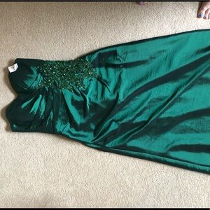 Mother of the Bride Green Evening Dress